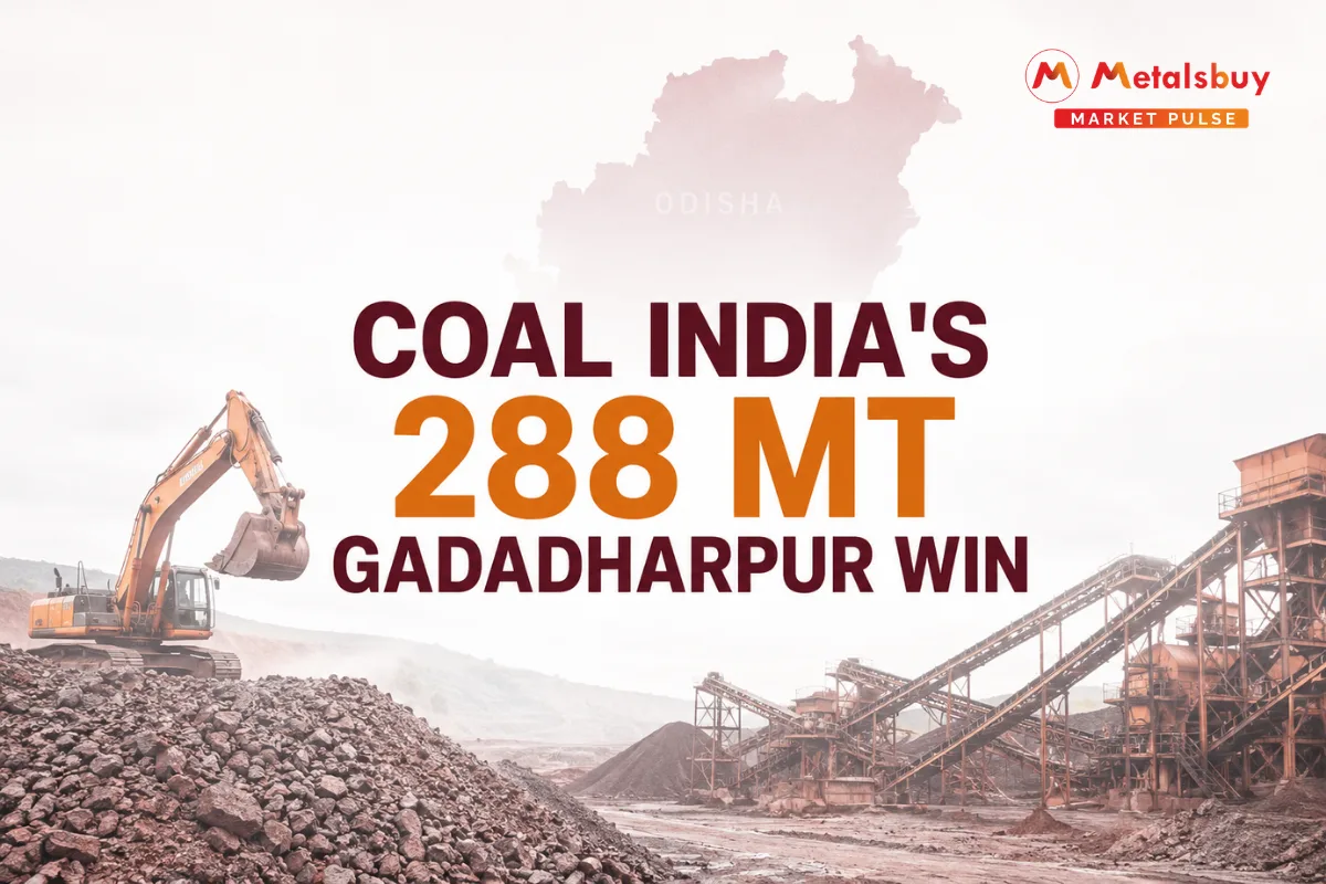 Coal India Executes Historic Diversification Strategy by Securing 288 MT Gadadharpur Iron Ore Block at a 114% Premium