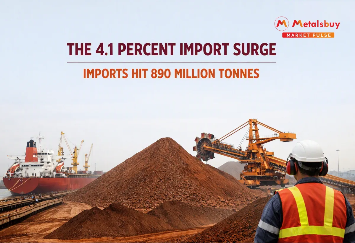 Chinese Iron Ore Imports Increase by Four Percent Over Nine Months as Mills Optimize Raw Material Supply Chains