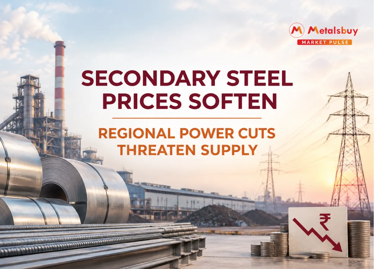Indian Domestic Steel Prices Slide Amid Cautious Buying and Elevated Market Inventories