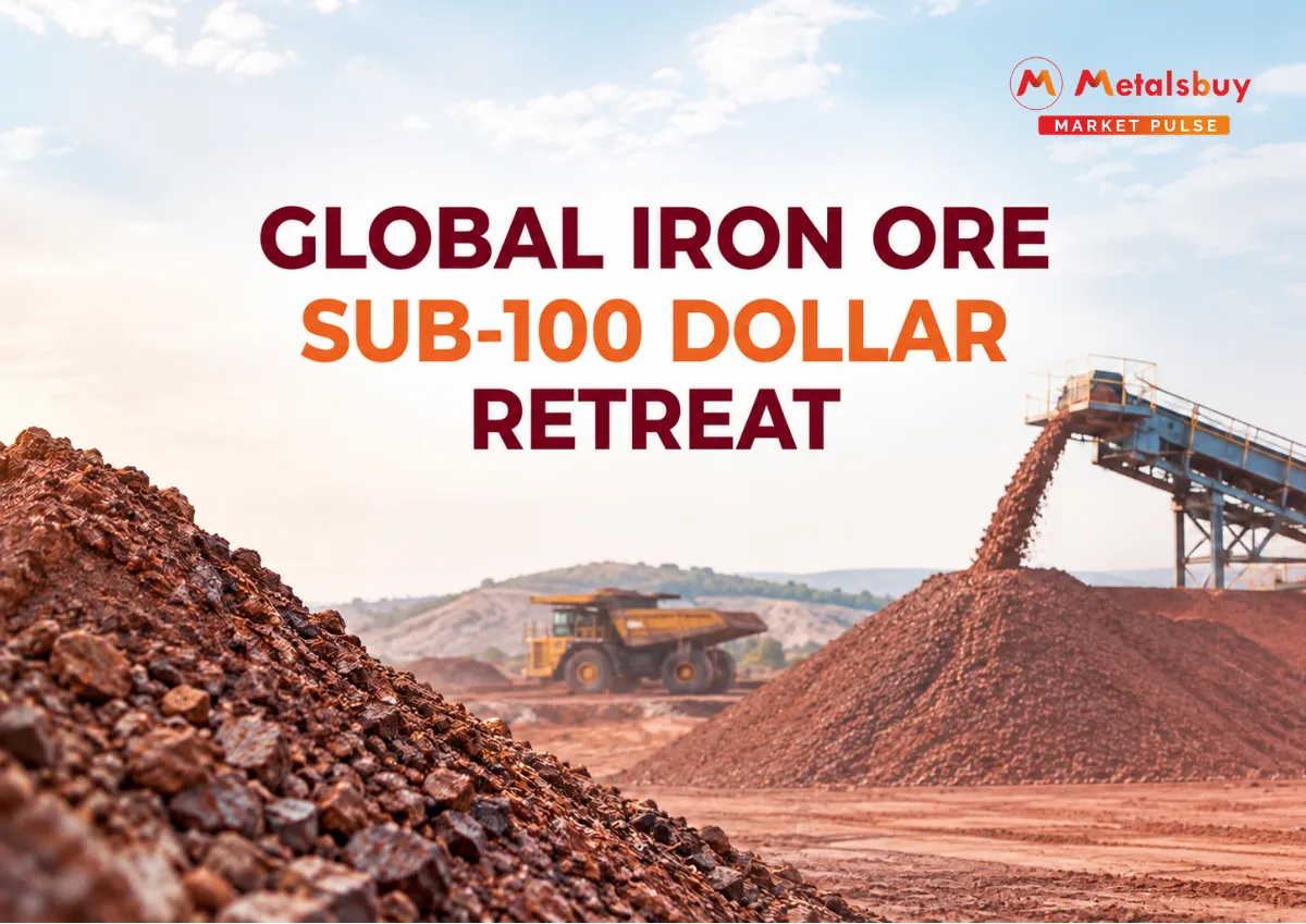 Global Iron Ore Prices Retreat Below 100 Dollar Mark as Chinese Pre Holiday Restocking Concludes