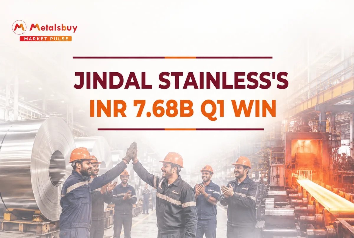Jindal Stainless Posts 7.6% Q1 Profit Surge to INR 7.68 Billion as Strategic Pivot to Emerging Asian and South American Markets Shields Margins