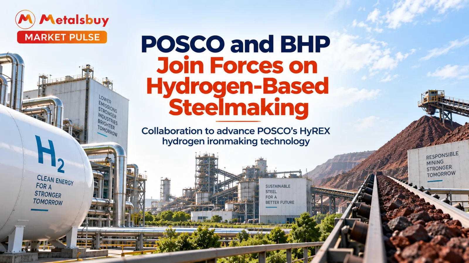 POSCO and BHP Join Hands to Test Hydrogen-Based Steelmaking
