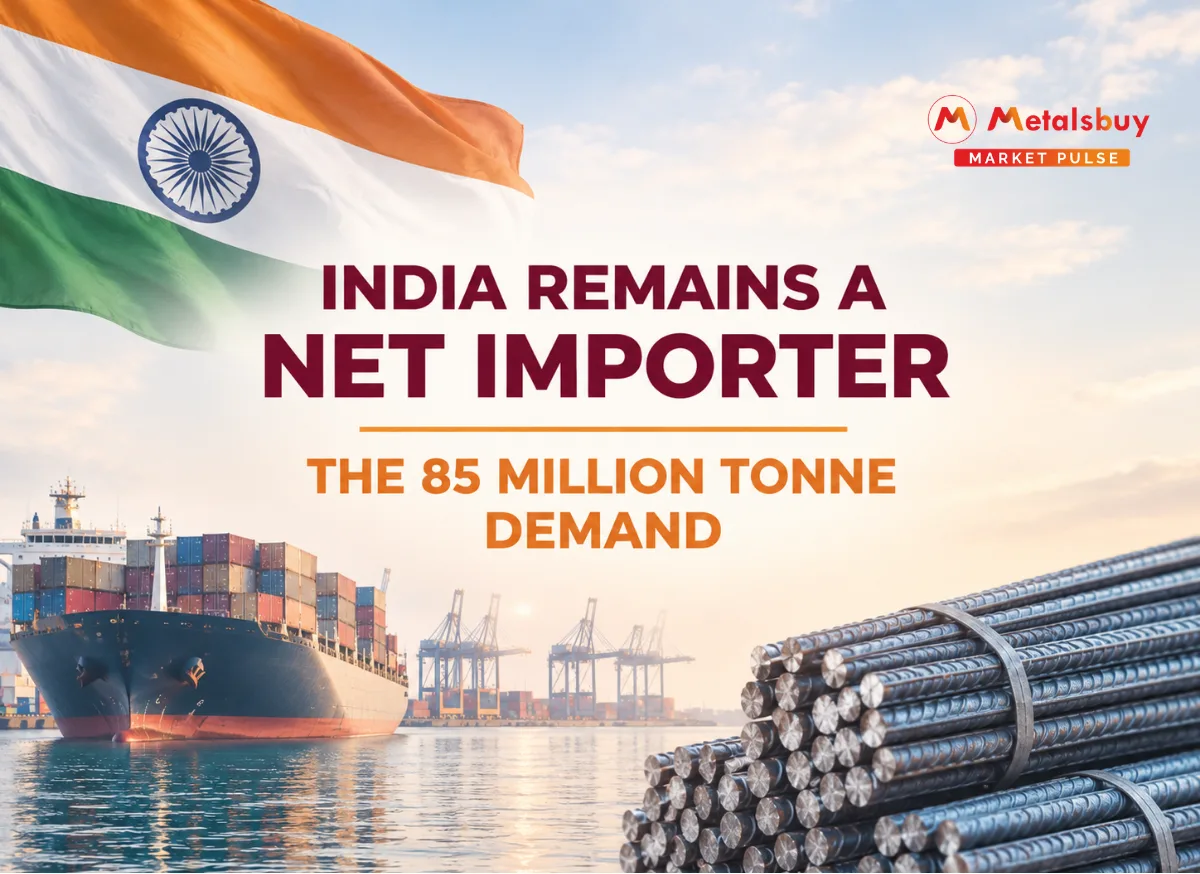 Indian Steel Sector Maintains Net Importer Status in First Half as Infrastructure Boom Absorbs Global Supply