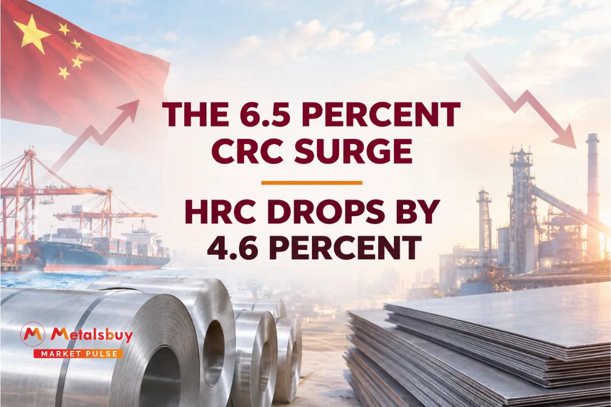 Chinese Steel Sector Recalibrates as HRC Output Drops While High-Value CRC Expands