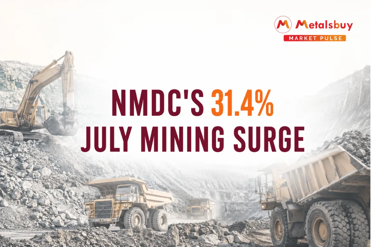 NMDC Records Massive 31.4% July Output Surge to 4.06 Million Tonnes as Strategic Inventory Build-Up Shields Indian Steelmakers