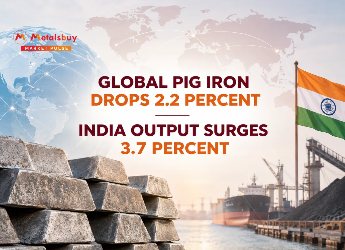 Global Pig Iron Production Contracts in First Three Quarters as Indian Growth Counters Chinese Slowdown