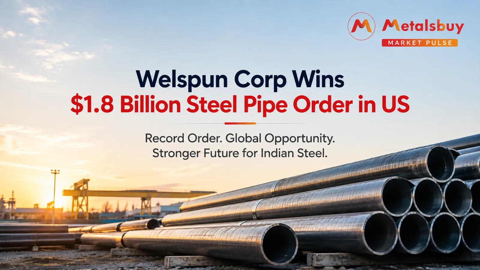 Welspun Corp’s $1.8 Billion US Order Signals Bigger Opportunity for Indian Pipe Makers