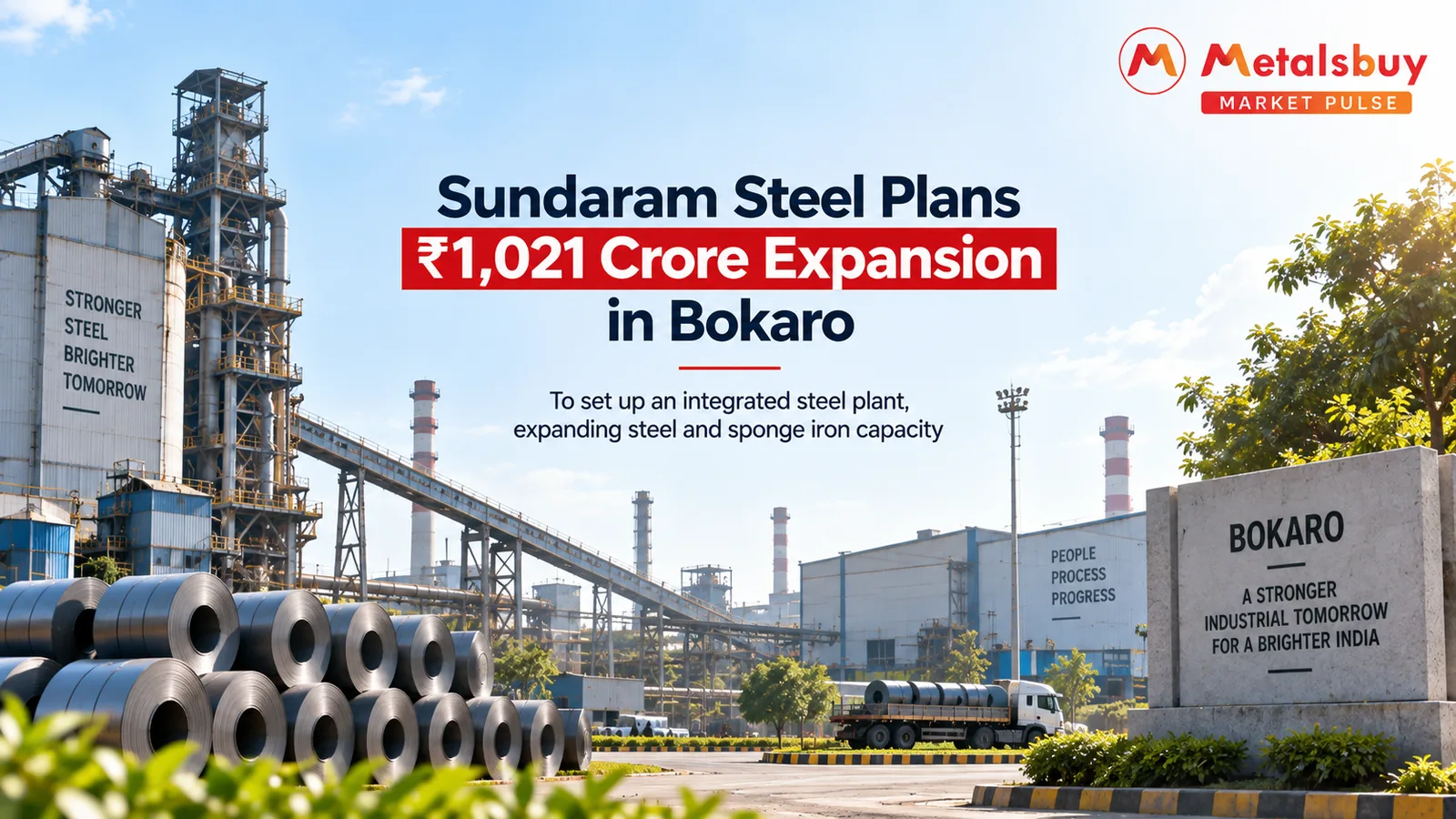 Sundaram Steel Plans ₹1,021 Crore Expansion to Build Integrated Steel Plant in Bokaro
