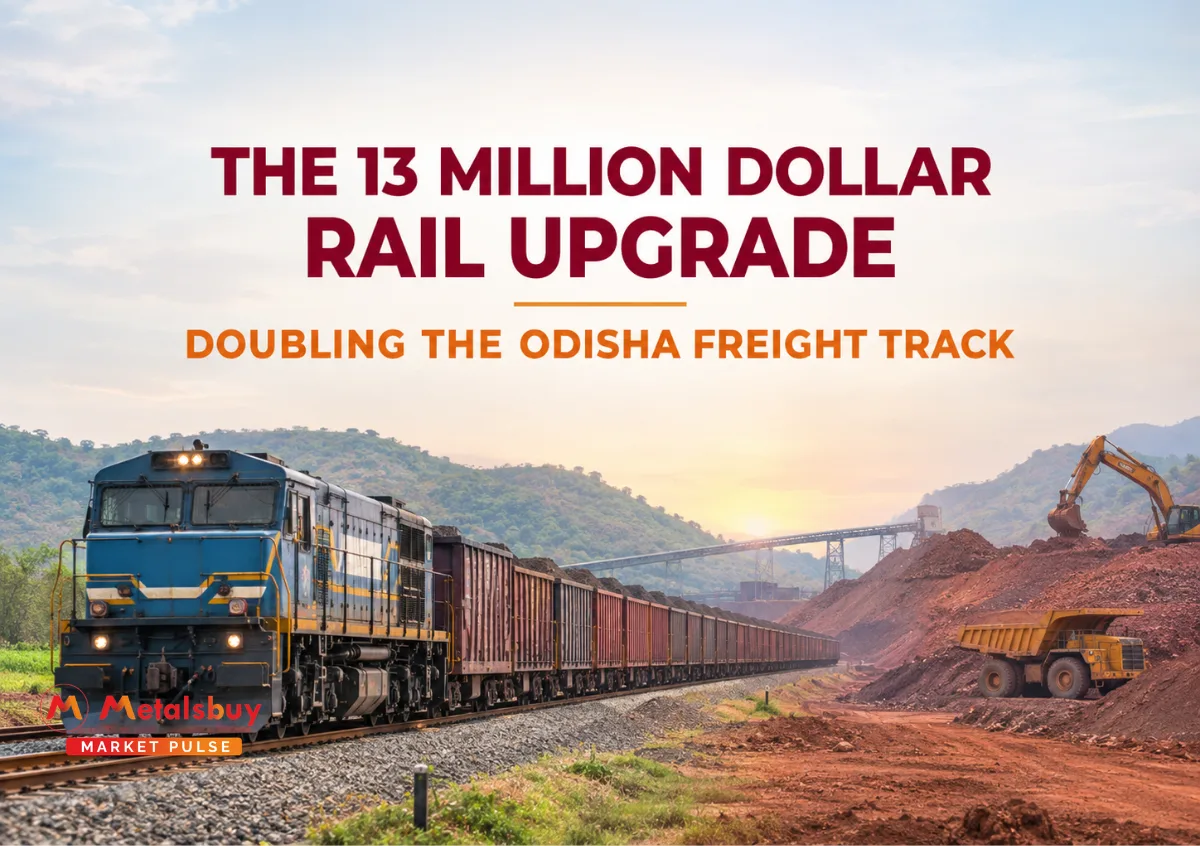 Indian Railways Allocates 13 Million Dollars to Double Iron Ore Freight Capacity in Odisha Mining Corridor
