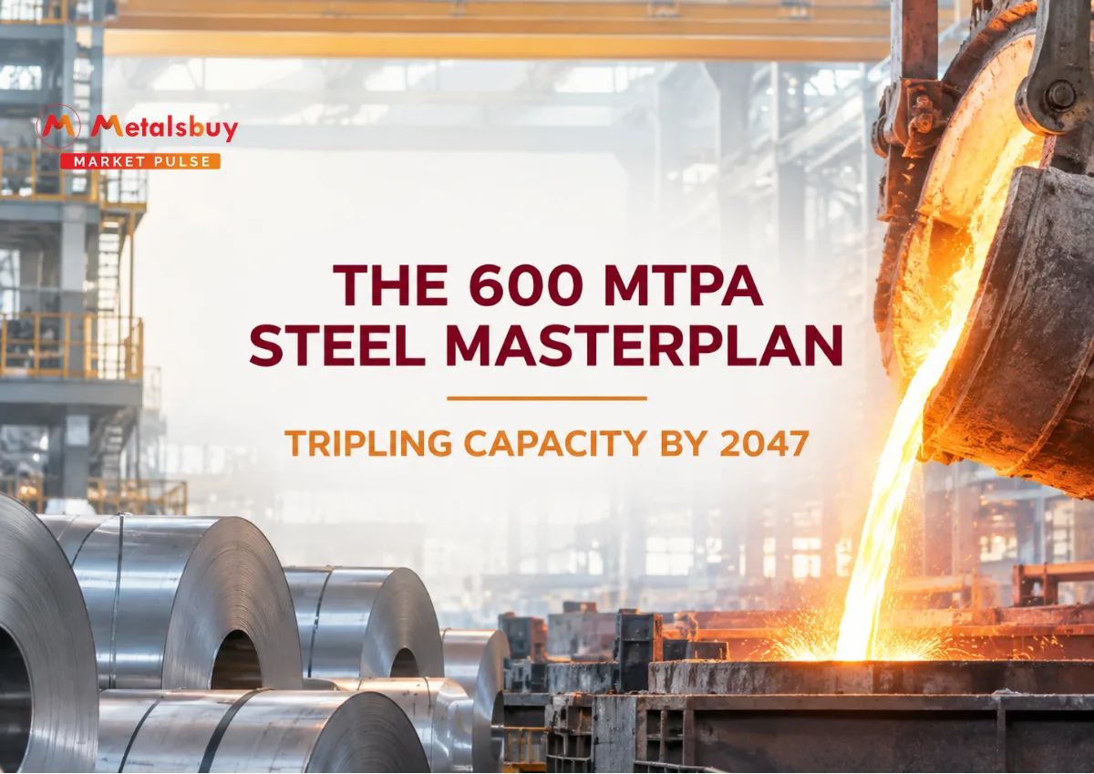 India to Release New National Steel Policy Targeting 600 Million Tonnes Capacity by 2047