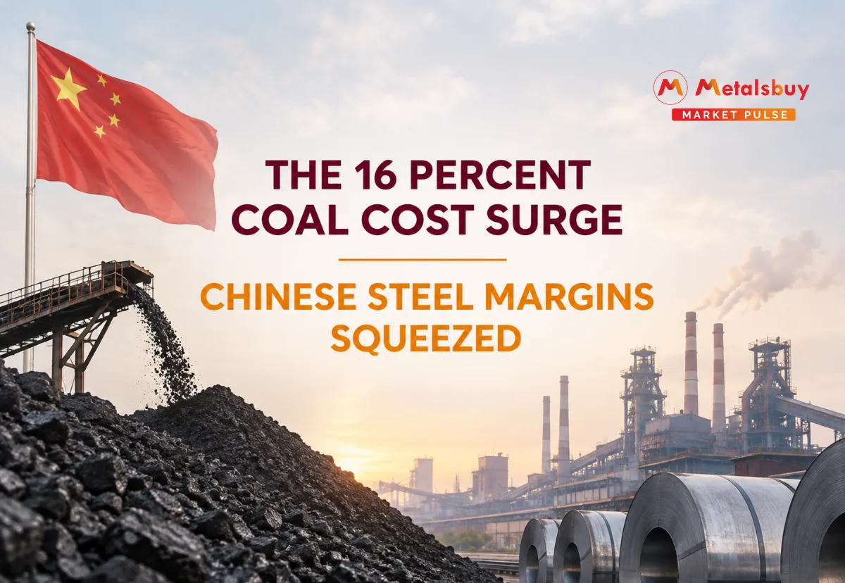 Chinese Steelmakers Face Margin Compression as Coking Coal Procurement Costs Surge 16 Percent