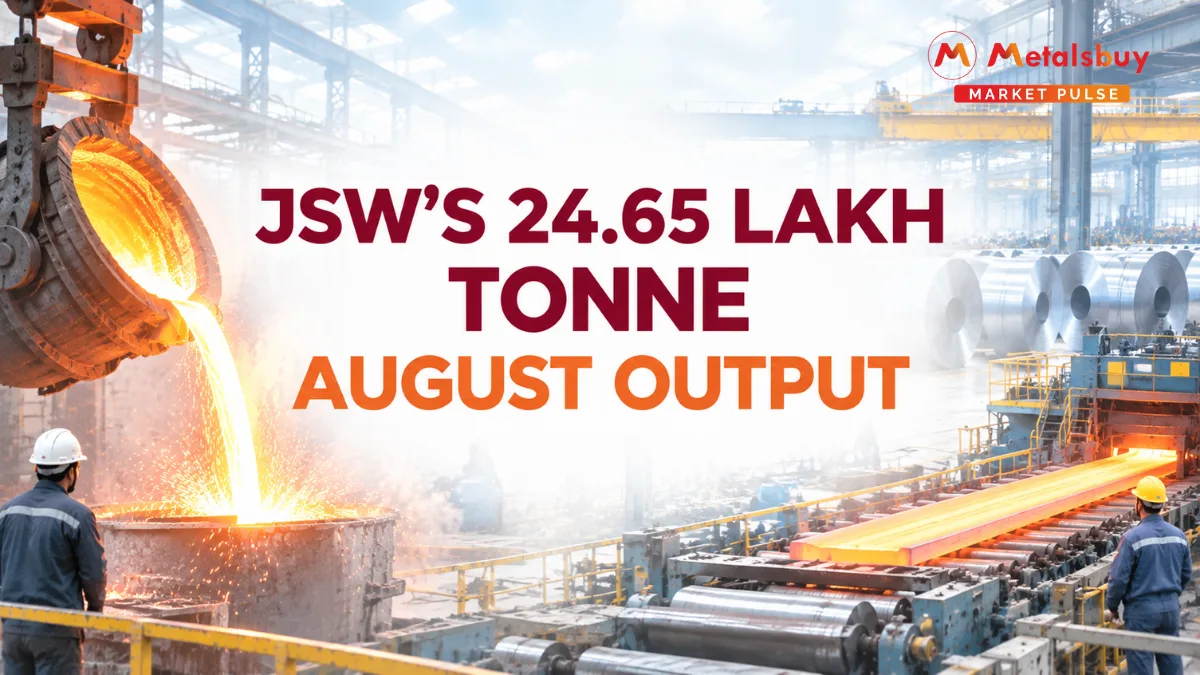 JSW Steel Records Steady Growth in August Production to Defy Seasonal Slowdown