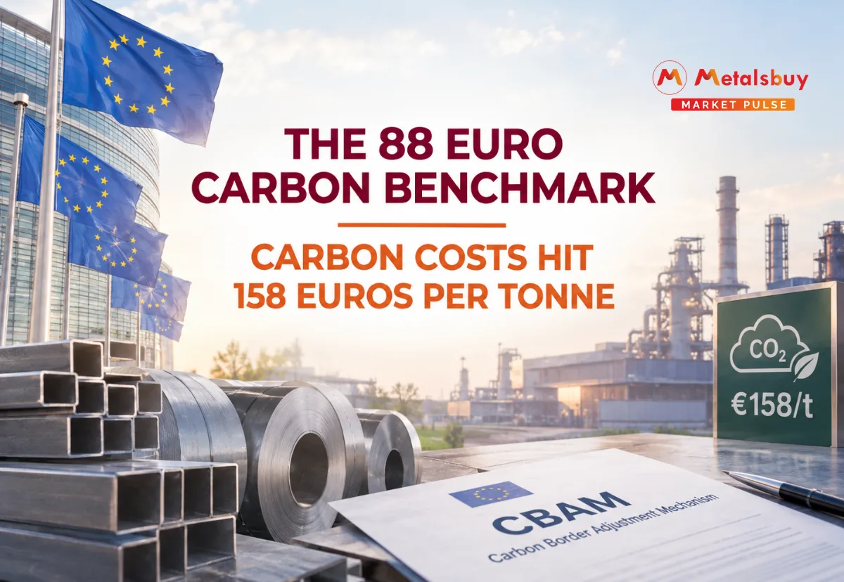 European Carbon Prices Reach 88 Euros Per Tonne Driving the Global Steel Industry Toward Sustainable Manufacturing