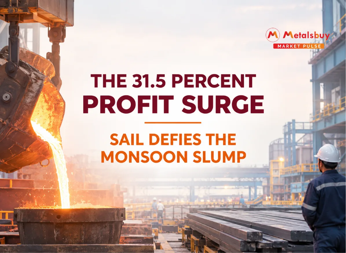 Steel Authority of India Posts Exceptional 31 Percent Profit Surge in Second Quarter as Domestic Demand Holds Firm