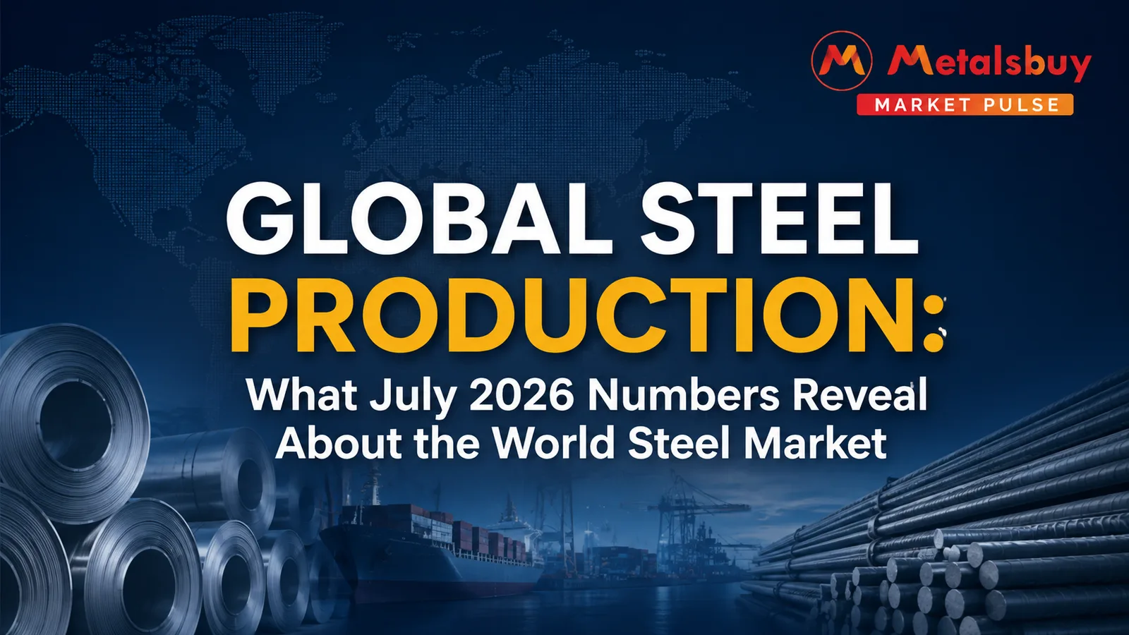 Global Steel Production: What July 2026 Numbers Reveal About the World Steel Market
