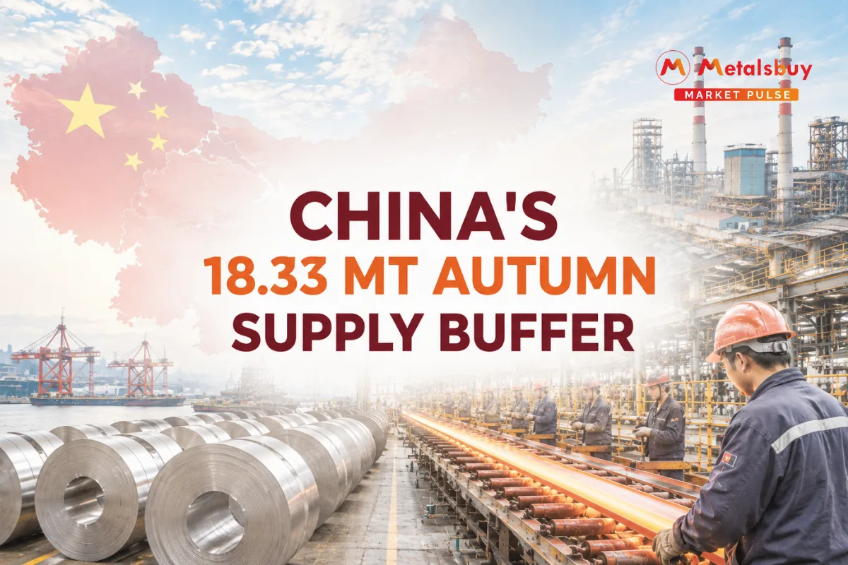 Chinese Steel Mills Ease Mid August Output as Inventories Build for Autumn Peak Season