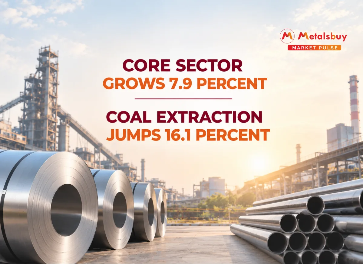 India Core Sector Growth Accelerates in September Driven by Massive Coal and Steel Output