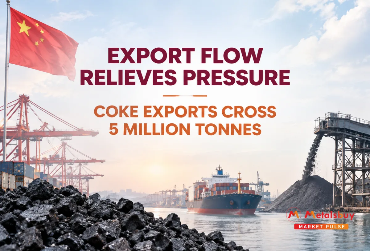 Chinese Coke Exports Surpass Five Million Tonnes in Eight Months as Producers Pivot to Global Markets