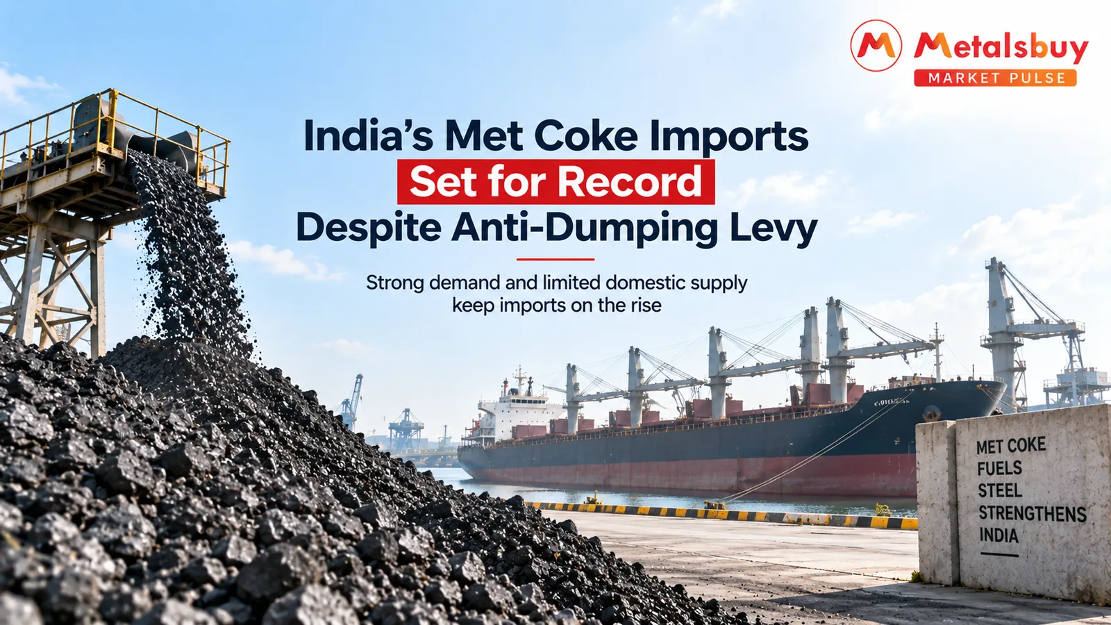 India’s Met Coke Imports Set for Record Despite Anti-Dumping Levy